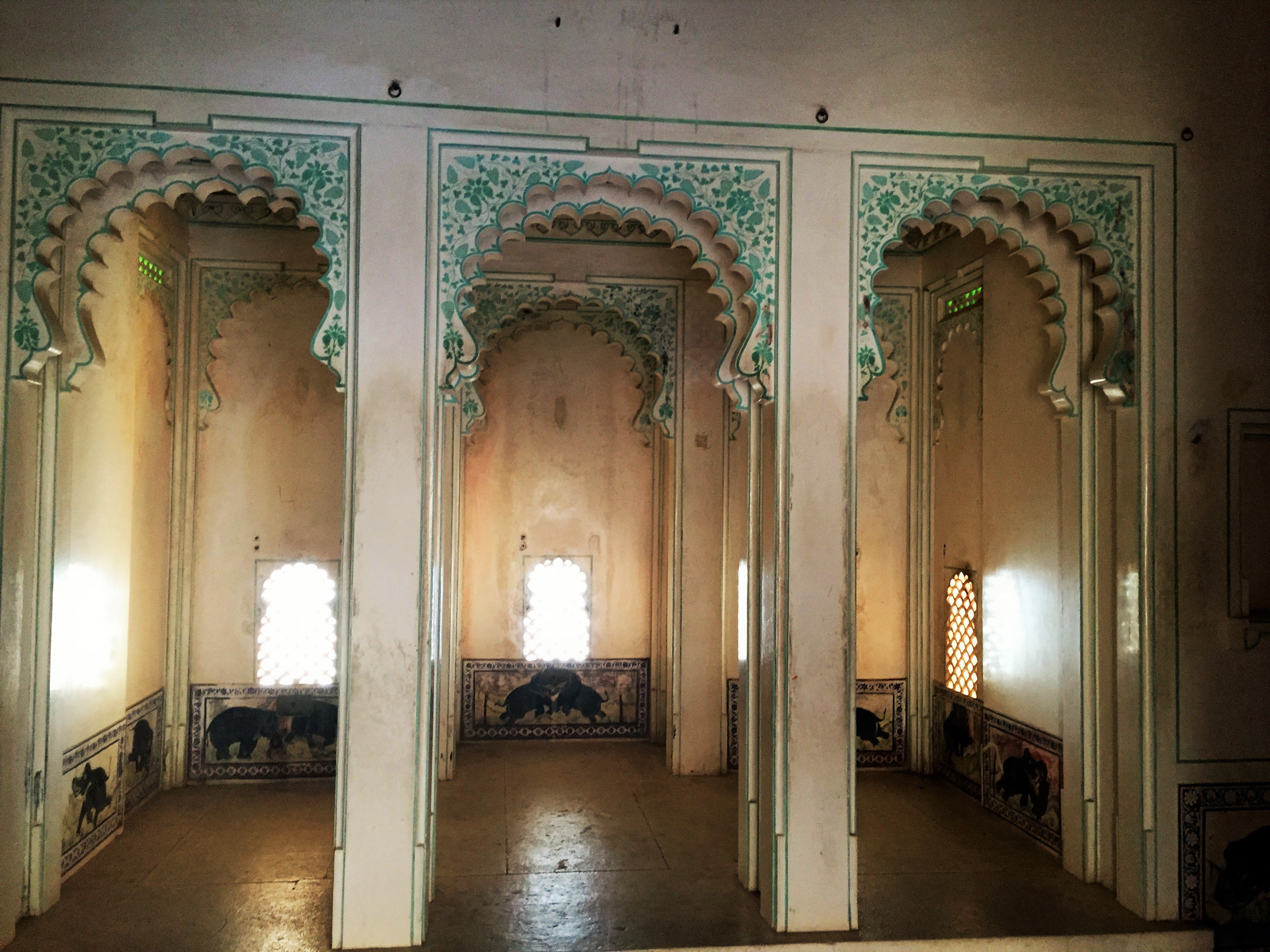 Intricate carvings in each and every wall and hallways