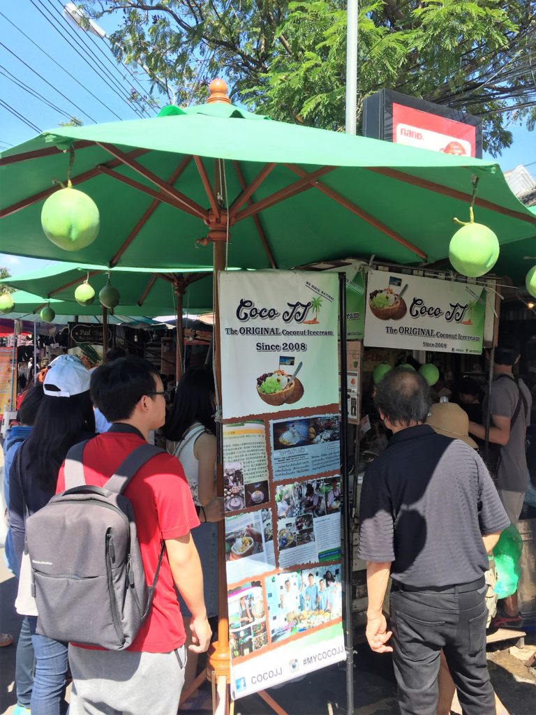 Coconut Ice Cream at Chatuchak Park