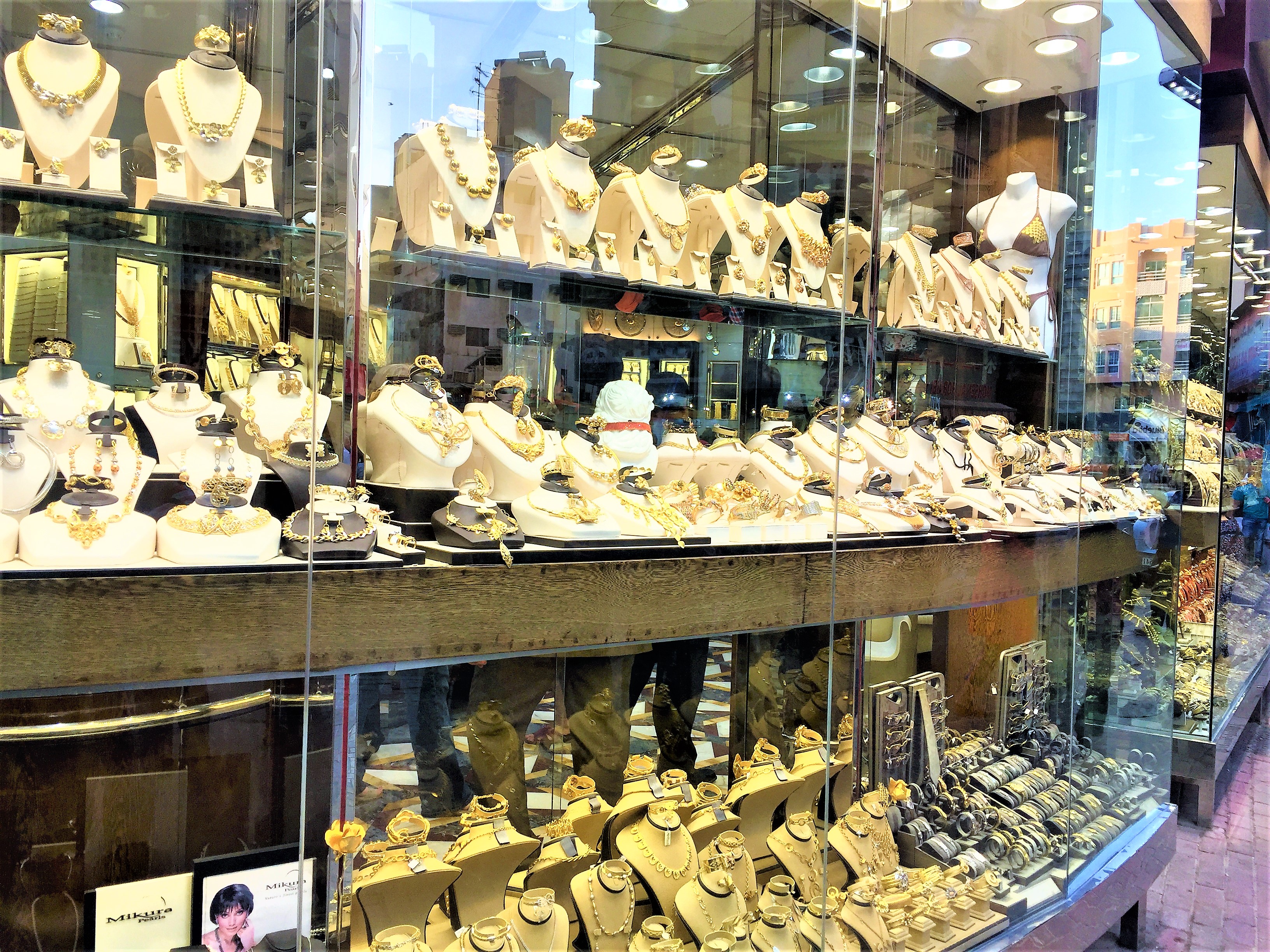 A glimpse of the Gold on display in the Gold Souk