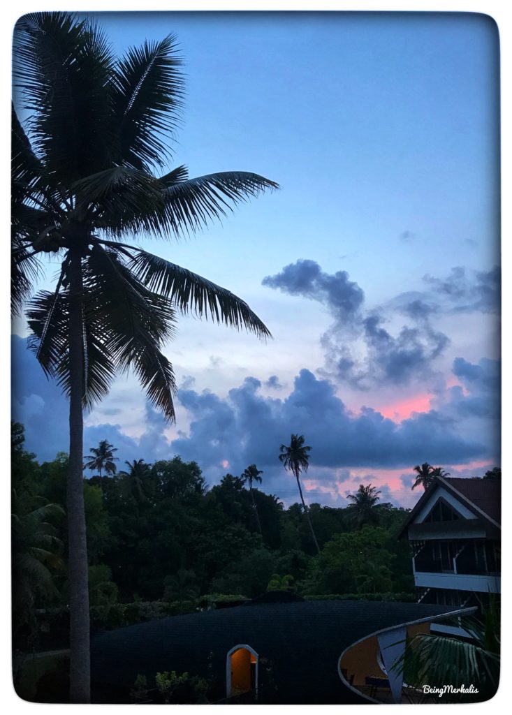 View of the sunset from Lake Canopy, Alappuzha